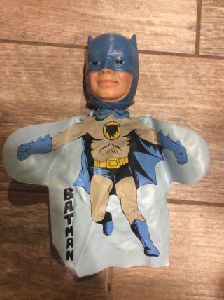 Vintage Batman Hand Puppet (1966) Ideal Toy Corp