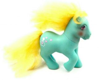 Rare My Little Pony Vintage G1 Generation 1 Perfume Puff Daisy Sweet Mlp Teal
