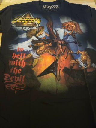 2016 Stryper Limited Edition To Hell With The Devil Album Cover Tshirt (large)