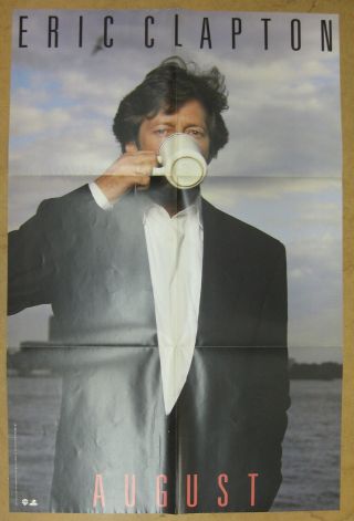 Eric Clapton August 1986 Us Promo Poster It 