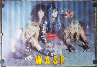 Wasp W.  A.  S.  P.  1984 Poster Approx 23 X 33