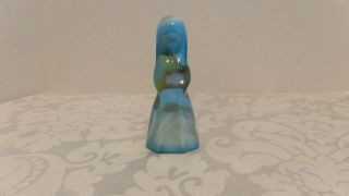 Mosser Glass By Vi Hunter Jenny Doll " Cornflower Blue " 1979 4 " Tall