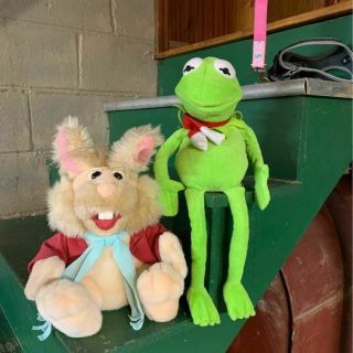 Walt Disney World Muppet Vision 3d Bean Bunny Plush 9” & Kermit The Frog