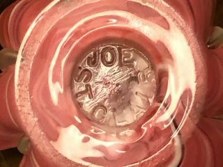 Joe St.  Clair Pink Swirl Art glass Paperweight 3