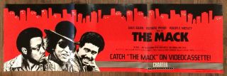 The Mack Richard Pryor Willie Hutch Videocassette Vhs Movie Rare Poster
