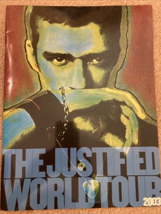 Justin Timberlake Justified 2003 World Tour Program