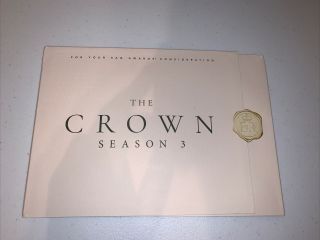 The Crown Season 3 Fyc Netflix Complete 3 Dvds Olivia Coleman