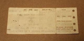 Kiss 1983 Lick It Up Concert Tour Ticket Stub,  Omni,  Atlanta,  Ga.  12 - 26 - 1983