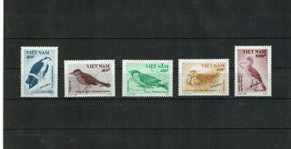 French Offices In China Indochina Vietnam Bird Specimen Full Set Of 5 Mnh Rare