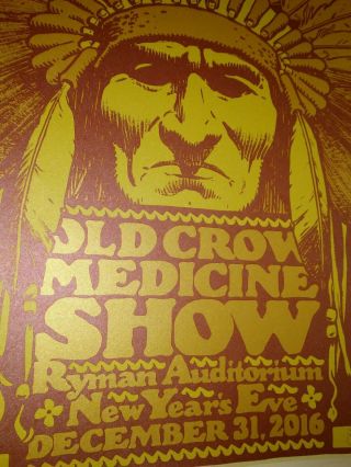Old Crow Medicine Show - Rare - Concert Poster - Year 