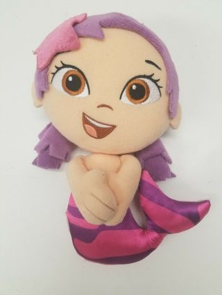 Bubble Guppies Oona Stuffed Mermaid Purple Plush Nickelodeon 8 " Htf