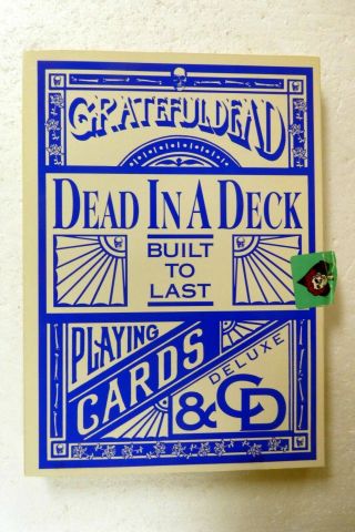 Grateful Dead Dead In A Deck Built To Last Cd Box With Playing Cards 1100d