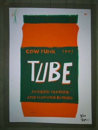 Phish 1997 Tube Cow Funk Print Poster Not Pollock
