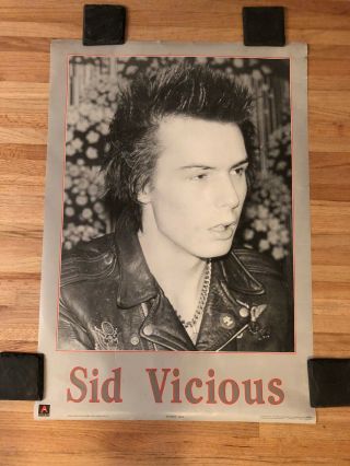 Vintage Sid Vicious 1987 Poster Sex Pistols