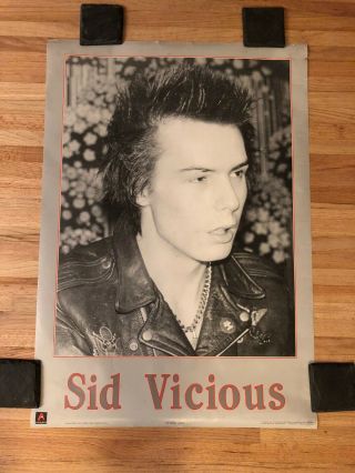 Vintage Sid Vicious 1987 Poster Sex Pistols 2