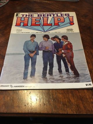 Beatles Souvenir Film And Song Book From “help”