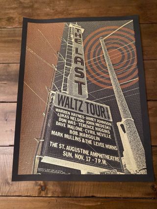 The Last Waltz Tour Warren Haynes St Augustine Poster The Amp Limited Ed 65/90