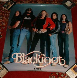 Blackfoot Promo Poster Rickey Medlocke Lynyrd Skynyrd Siogo