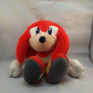 Sonic The Hedgehog Knuckles Stuffed Plush Doll 10 " Toy Sega Japan 1995