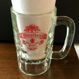 Wursthaus Prosit Beer Mug Stein Harvard Square Cambridge Rare Vintage