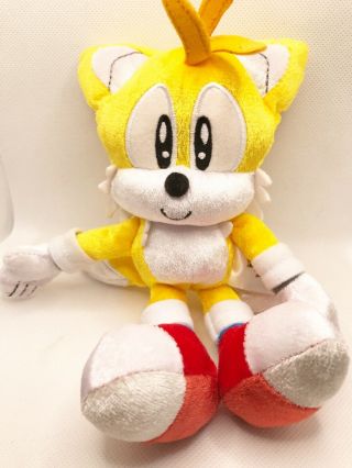 8 " Tomy Miles " Tails " Prower Sonic The Hedgehog 25th Anniversary Shiny Plush Toy