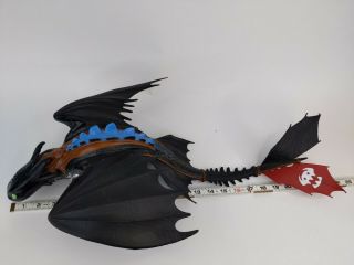 Dreamworks How To Train Your Dragon Mega Alpha Toothless Blue Spine 23 - 24 " Long