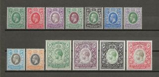 Somaliland 1912 - 19 Sg 60 - 72 Cat £225