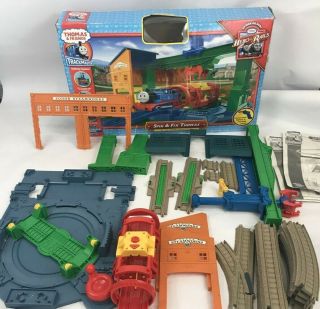 Thomas And Friends Trackmaster Spin And Fix Sodor Steamworks Train Set Not Compl