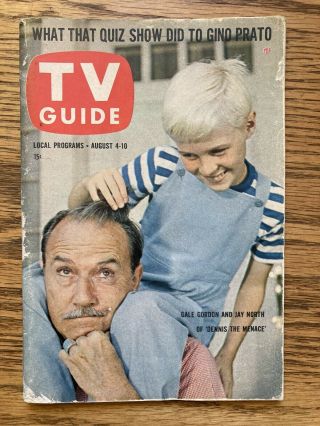Pitt Tv Guide August 4 - 10 1962 Dennis The Menace,  Ann Margret,  Roger Maris