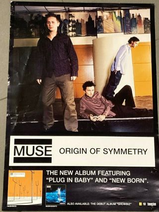 Muse - Origin Of Symmetry Rare Aussie/oz In - Store Promo Poster