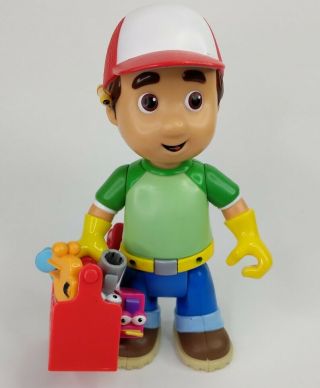 2007 Disney Handy Manny Doll Figure Toolbox Tools Talking Kids Toys Repair