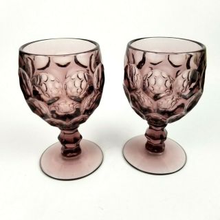Imperial Amethyst Provincial 5 5/8 " Water Goblets Set Of 2