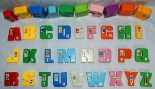 Vintage Tyco Sesame Street Alphabet Letters & Numbers Plastic Complete 1120 2