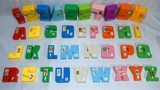 Vintage Tyco Sesame Street Alphabet Letters & Numbers Plastic Complete 1120 3