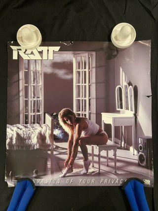 Ratt Invasion Of Your Privacy Rare Promotional Poster 24 X 24