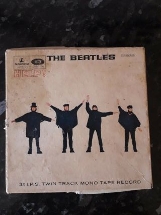 The Beatles Help Reel To Reel 3 3/4 Ips Twin Track Mono Tape Record Parlophone