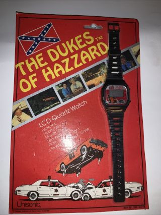 The Dukes Of Hazzard Vintage 1981 Lcd Quartz Watch Never Opened