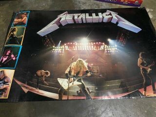 Metallica - Master Of Puppets Promo Poster - Rare - Metallica