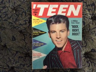 1957 Teen Magazines - Set of 2 (Ricky Nelson.  Jerry Lewis) 2