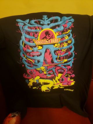 Rick And Morty Anatomy Park Kid Robot Tee Size Large Loot Crate Exclusive