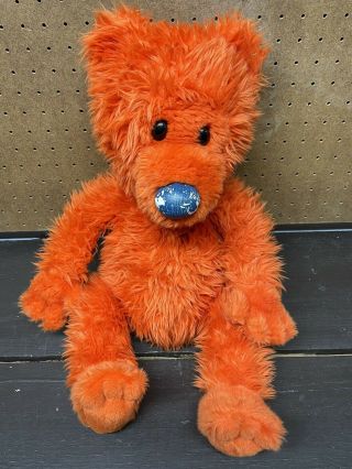 Walt Disney World Store Bear In The Big Blue House 18” Ojo Orange Bear Plush Toy