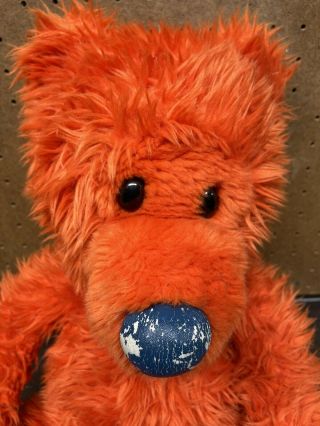 Walt Disney World Store Bear In The Big Blue House 18” Ojo Orange Bear Plush Toy 2