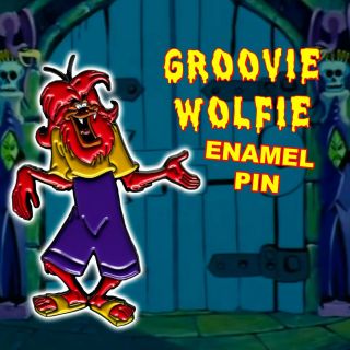 Groovie Goolies Wolfie Enamel Pin Filmation Monsters Werewolf Wolfman