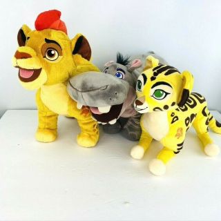 Disney Lion Guard Kion Fuli Beshte Hippo Set 3 Plush Stuffed Animal Toy