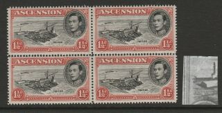 Ascension 1938 - 53 George Vi 1½d With 