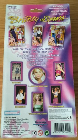 Britney Spears Doll - Baby One More Time - Play Along - Rare & 2
