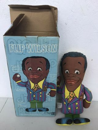 Vintage 1970 Flip Wilson & Geraldine Pull String Talking Doll Does Not Talk
