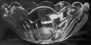 Imperial Glass Clear Crystal Old Williamsburg Pattern 6 - 1/4 " D Master Berry Bowl