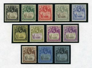 Ascension Mh 10 - 21 1924 - 33 Definitives Seal Of Colony Zb370