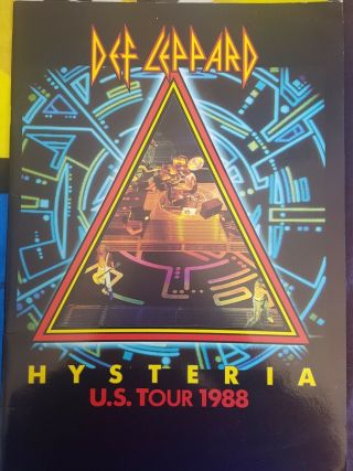 Def Leppard 1988 Hysteria Usa Tour Programme